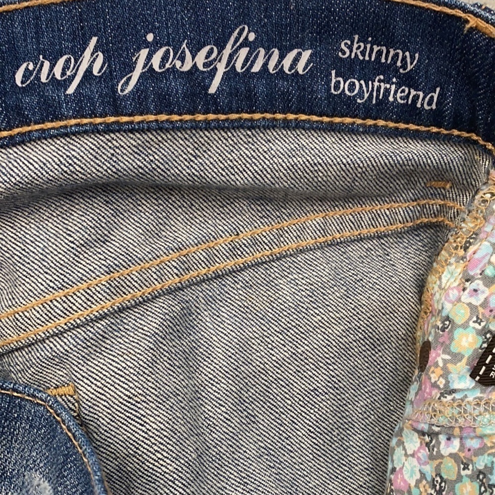 7 For All Mankind Josefina Crop Skinny Jeans 24 - Picture 7 of 8